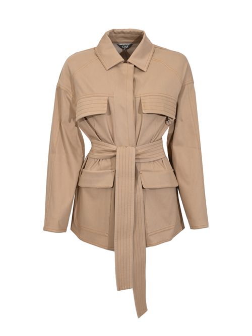 Giacca MMLWEST in misto cotone Beige MM Max Mara | 2616911017600001